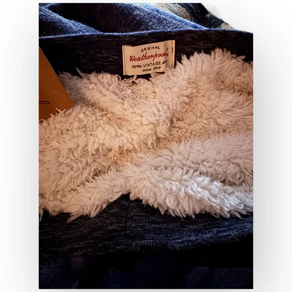 NWT Weatherproof Vintage Sherpa Lined Jogger Navy Heather Girls Large (14/16)